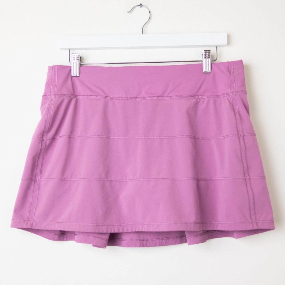 Lululemon Pace Rival Mid-Rise Skirt Long Velvet Dust Purple Tennis Luxtreme